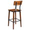 Flash Furniture Rustic Antique Walnut Industrial Wood Dining Barstool, PK2 2-XU-DG-W0236B-GG - alternate 6